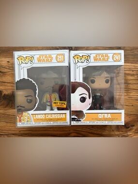 Funko Pop Star Wars - Lando #251 & QI’RA #241